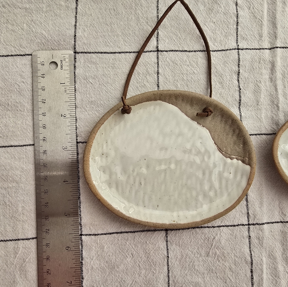 Threshold Tan Decorative Hanging Plate Trio - Picture 4 of 5